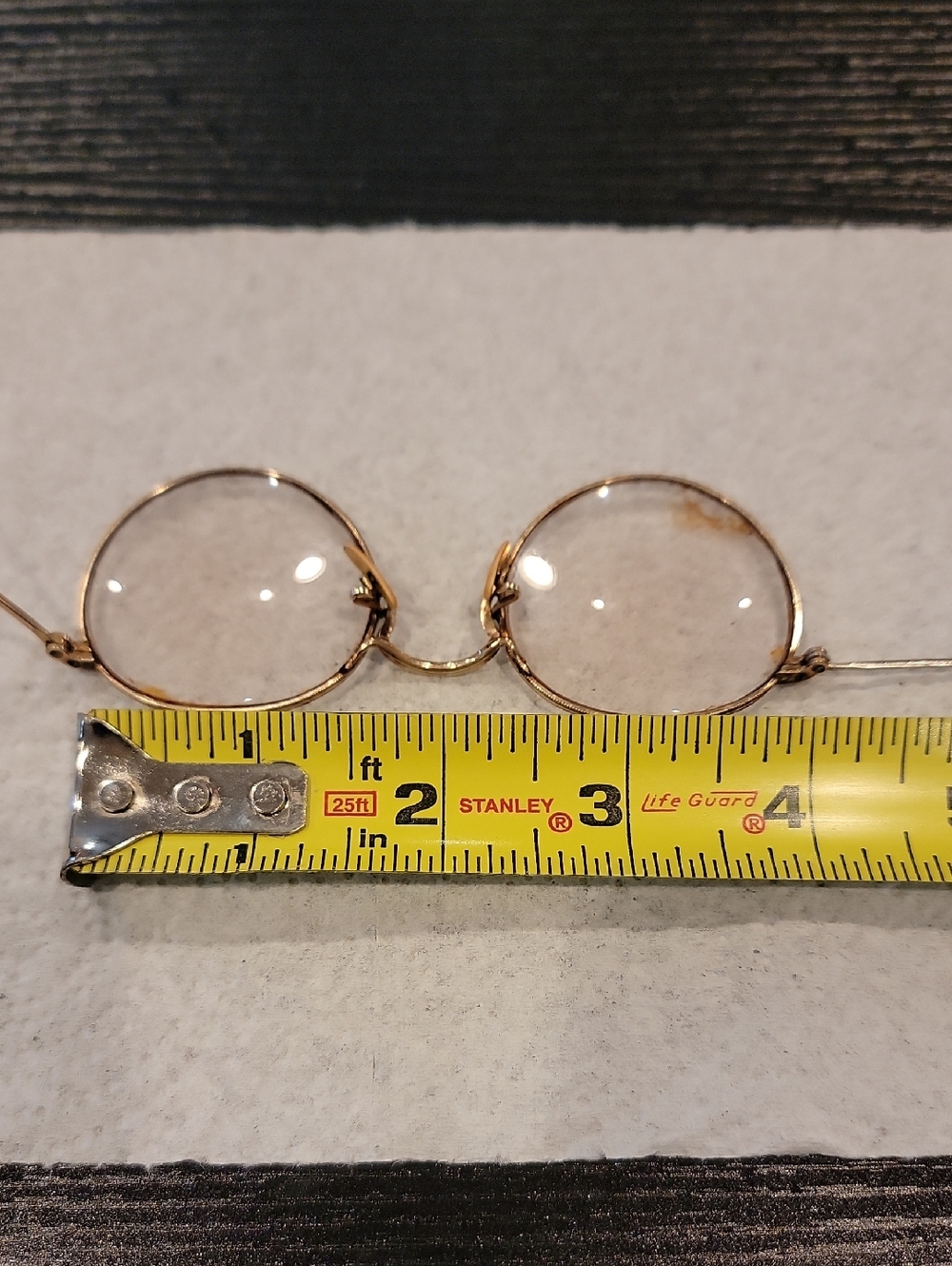 Vintage Ful-Vue Round Wire Rim Glasses 12K GF Cable Temple Bifocal - Picture 11 of 15